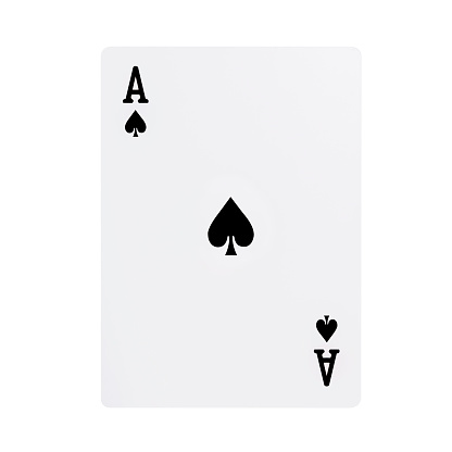 Royal straight flush of diamond playing cards.