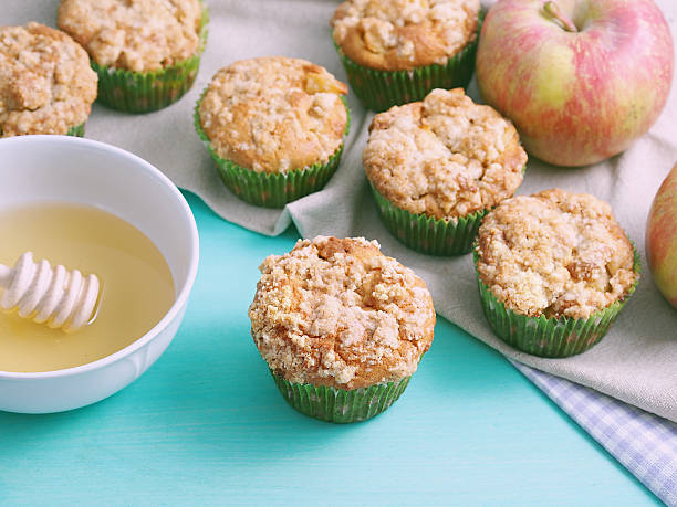 istock Apple muffins wth streusel topping 496706780