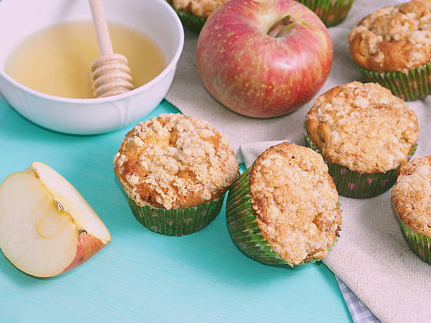 istock Apple muffins wth streusel topping 496707212