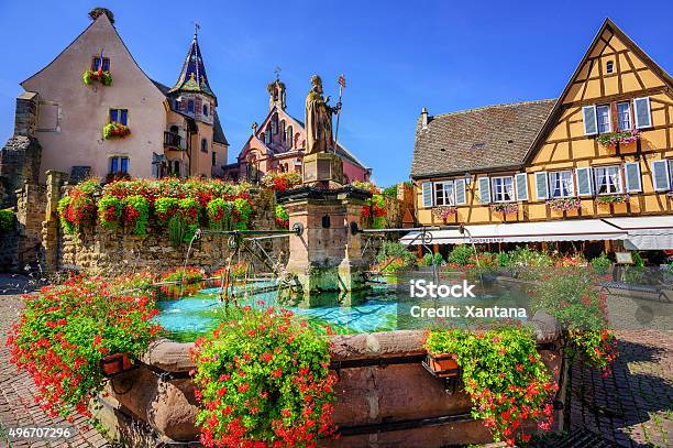 Eguisheim United Kingdom Stock Photo - Download Image Now - Eguisheim, Colmar, Riquewihr