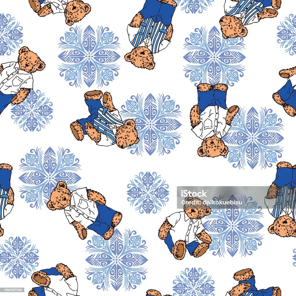 Bears Patternng Bear Pattern Stock Illustration - Download Image Now - 2015, Animal ...