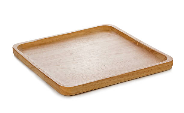 istock wooden plate isolated on white background 496708770