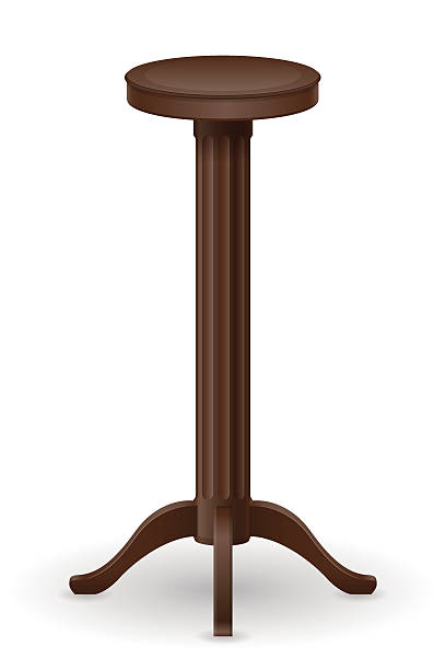 teach completely rack Stand For Flowerpots Furniture Vector Illustration Stock Illustration -  Download Image Now - Table, Tall - High, Flower Pot - iStock