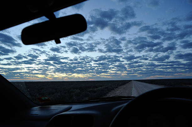 Sunset landscape, Outback Australia, Sunset landscape, Outback Australia, thorn bush stock pictures, royalty-free photos & images