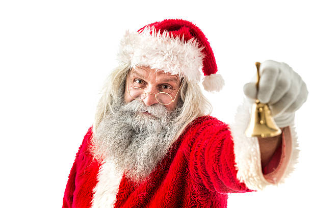 istock santa claus holding christmas bell isolated on white 496713100