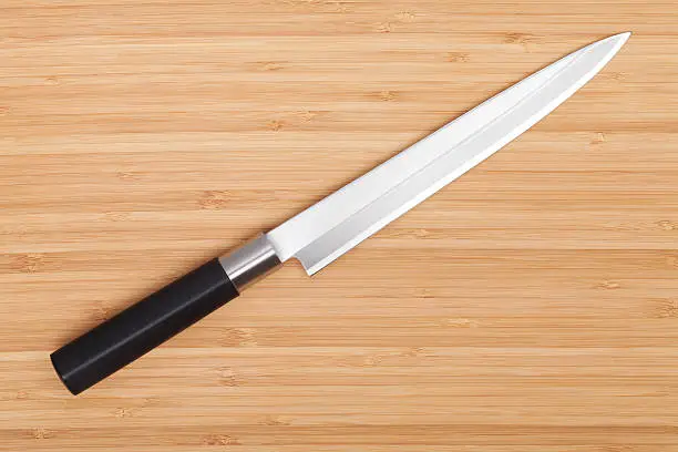 Photo of Japanese sushi knife