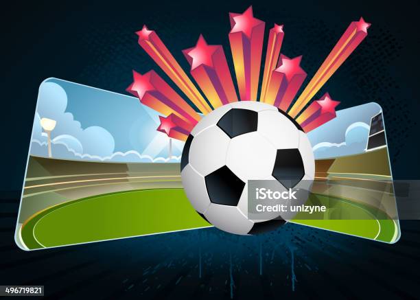 Sports Background Football Stock Illustration - Download Image Now - Backgrounds, Cloud - Sky, Copy Space