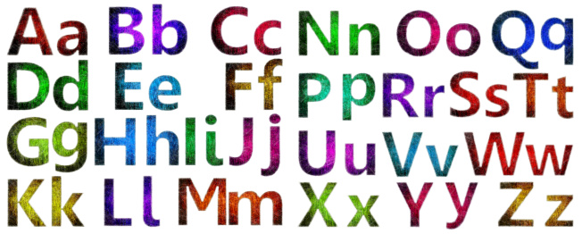 Vintage grunge alphabet