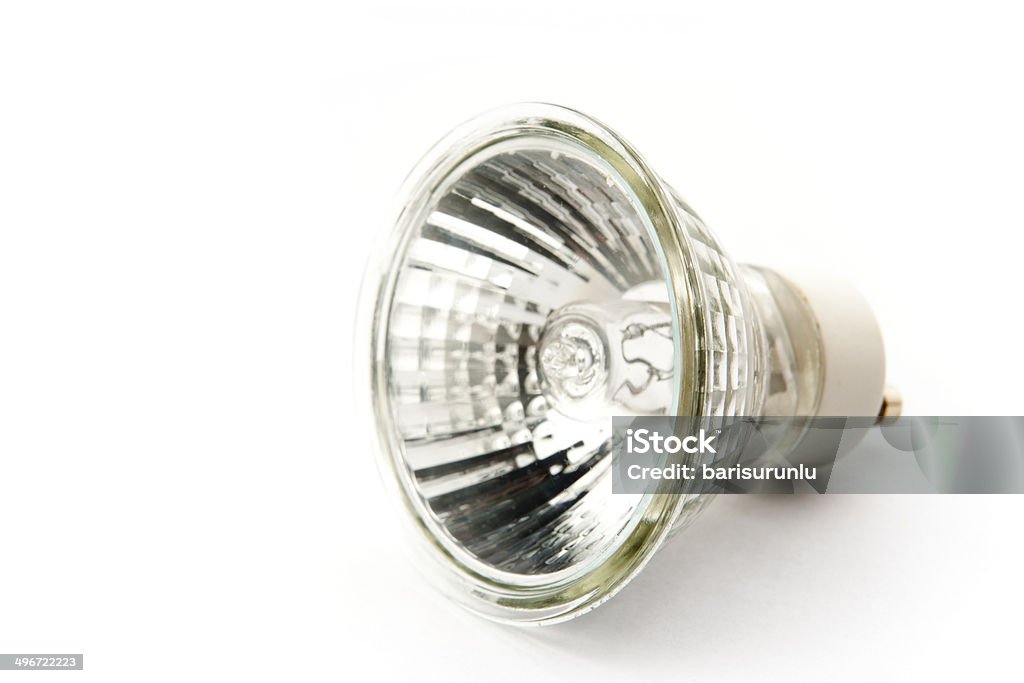 Halogen Bulb Halogen bulb is on the white table. Halogen Light Stock Photo