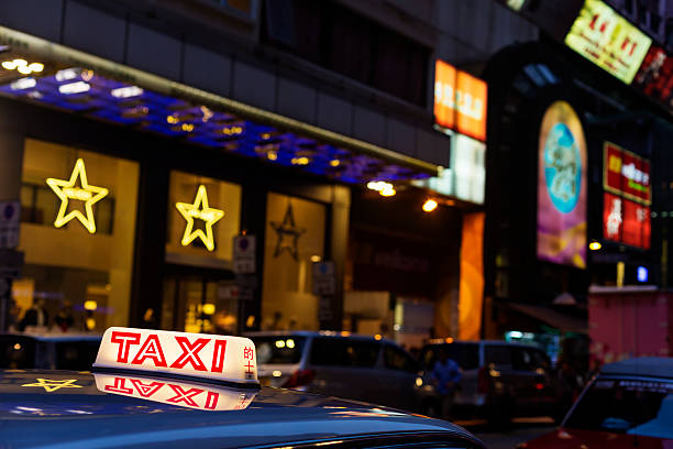 Hong Kong Taxi at night