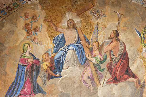 istock Mosaic on entry to St Mark's Basilica in Venice, Italy 496722645