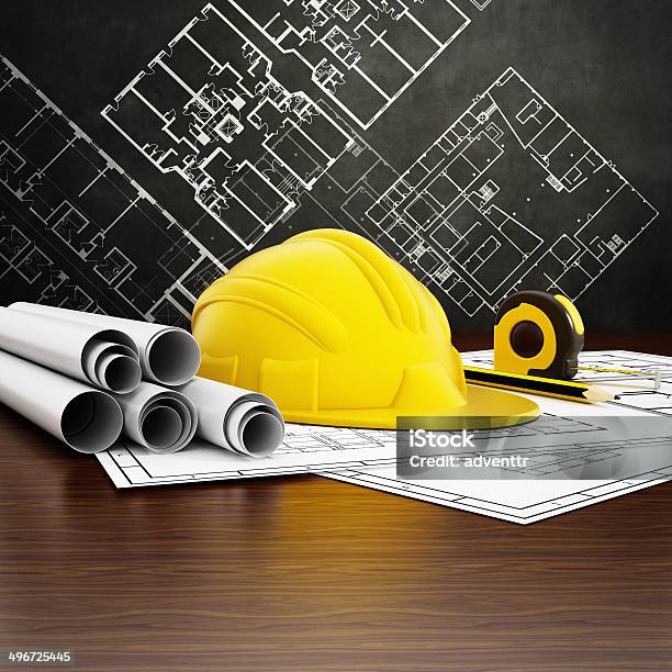 Engineering Stock Photo - Download Image Now - Architect, Architecture, Blue