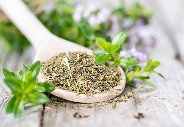 istock Dried Winter Savory on a cooking spoon 496726123