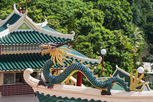 Pagoda and dragon sculpture of the Taoist Temple in Cebu, Philippines.Pagoda and dragon sculpture of the Taoist Temple in Cebu, Philippines.