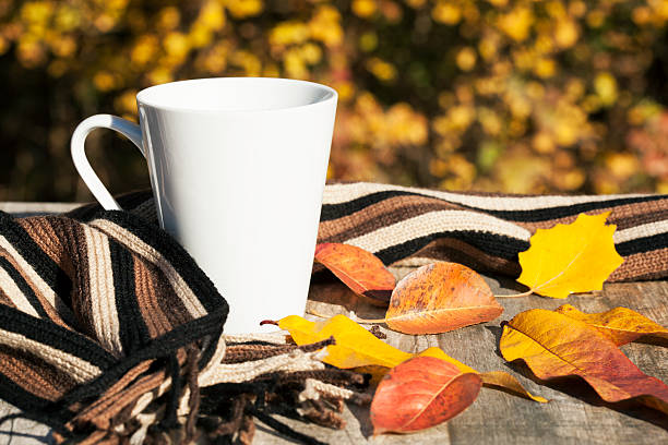 istock Cup of tea and scarf 496728234