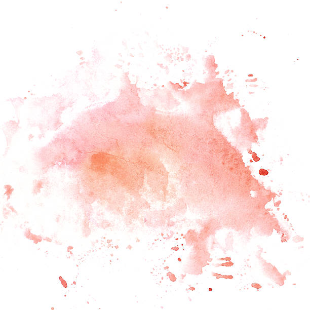 istock Hand drawm watercolor wash in pastel pink colores 496728624