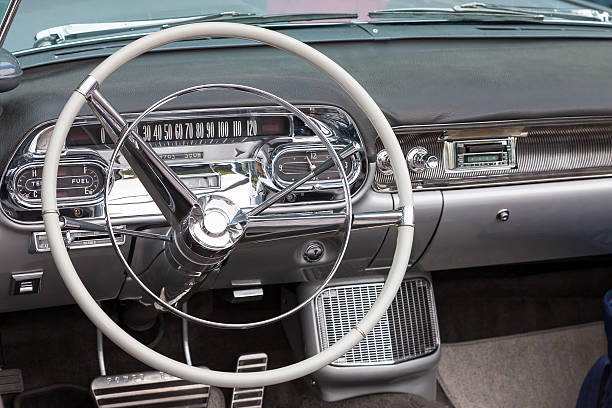istock Interior of Old Car 496731664