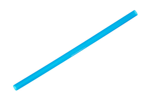 Jumbo blue smoothie milkshake straw