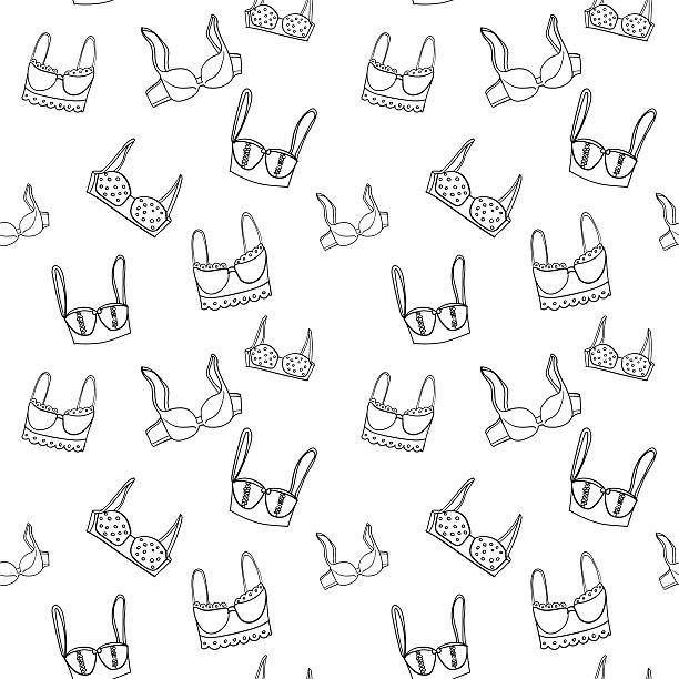 mencetak - beha pakaian dalam ilustrasi stok