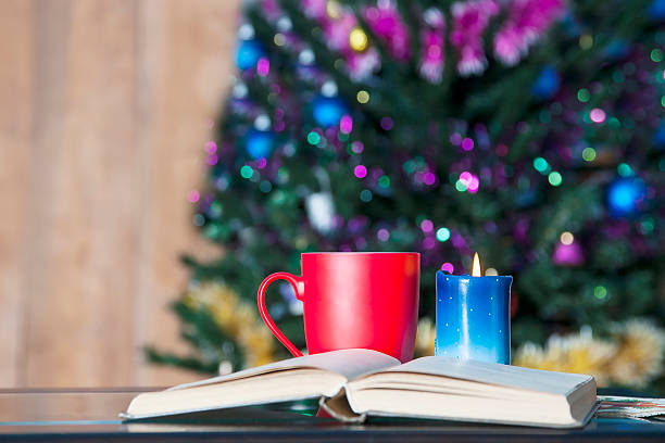 istock Intimate view of the cup and candle in Christmas 496736270