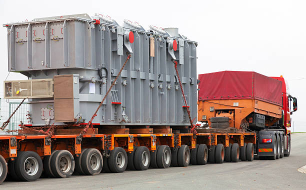 istock Transport of heavy, oversized loads and construction machinery 496737040