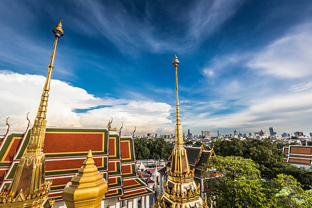 istock Wat Ratchanaddaram and Loha Prasat Metal Palace in Bangkok ,Thai 496737574
