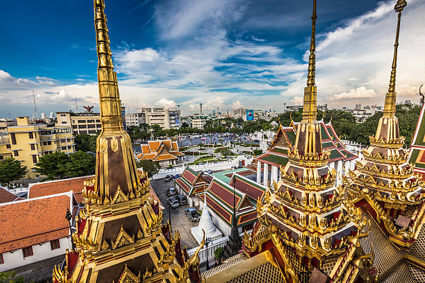 istock Wat Ratchanaddaram and Loha Prasat Metal Palace in Bangkok ,Thai 496737766