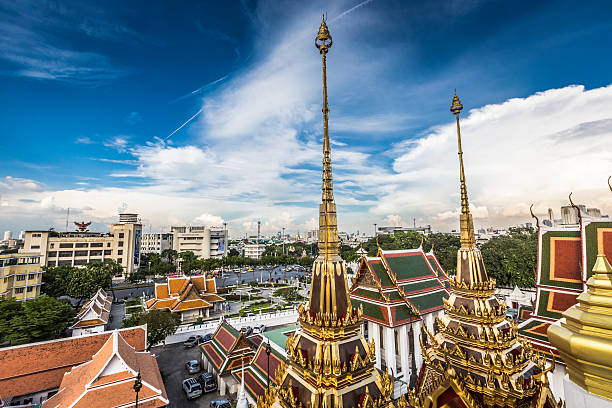 istock Wat Ratchanaddaram and Loha Prasat Metal Palace in Bangkok ,Thai 496737870