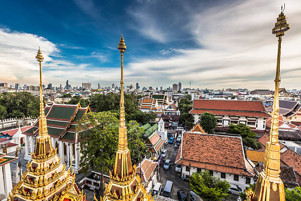 istock Wat Ratchanaddaram and Loha Prasat Metal Palace in Bangkok ,Thai 496738068
