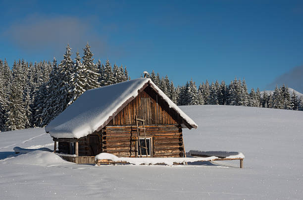 istock little house in winter mountains 496772906