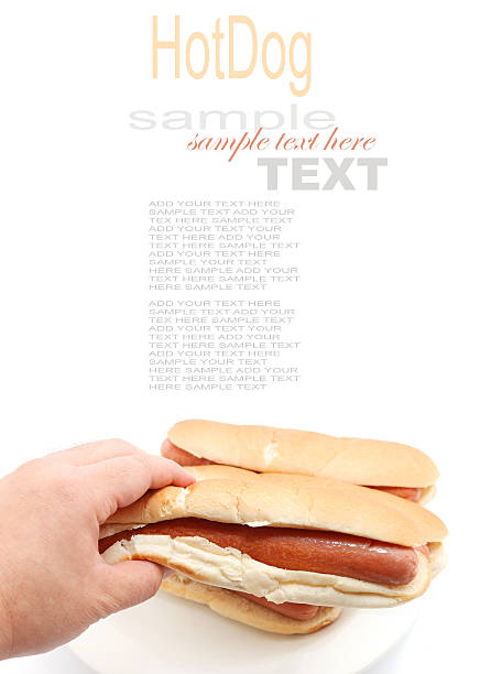 Hotdog in plain bun