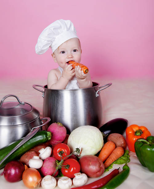 istock Little cook portrait 496778132