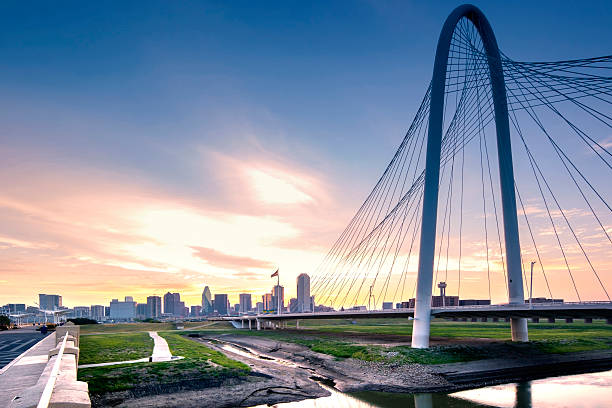 Dallas in the morning. Texas. Photo of Dallas skyline in the morning. Sunrise moment. Dusk. dallas texas stock pictures, royalty-free photos & images