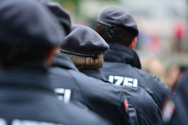 독일형 경찰 - 경찰 제복 뉴스 사진 이미지
