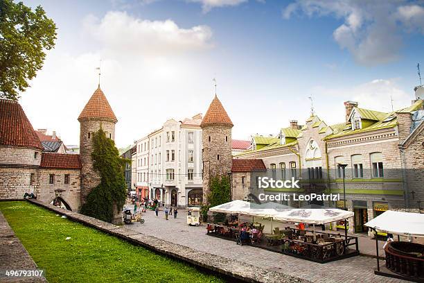 Tallinn Old Town Entrance Stock Photo - Download Image Now - Tallinn, Estonia, Restaurant