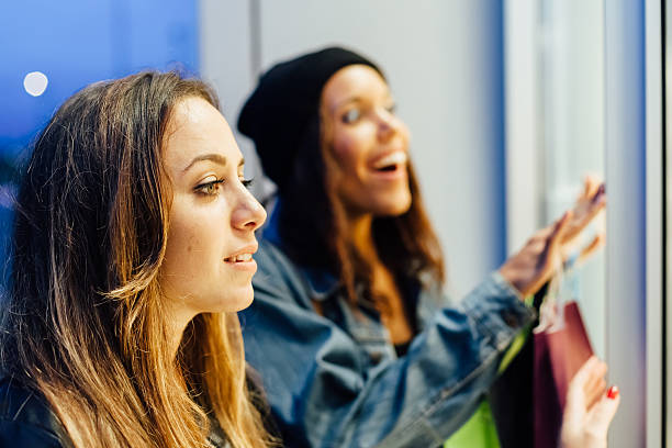 istock Two women friends doing shopping 496793882