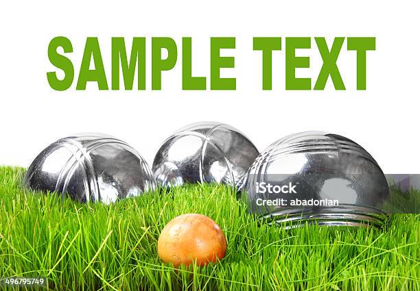 The Bocce Balls Stock Photo - Download Image Now - Bocce Ball, Boules, Grass