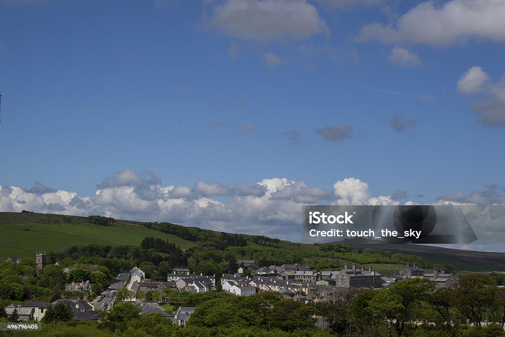 Small Town Panorama of a picturesque Princetown Built Structure Stock Photo