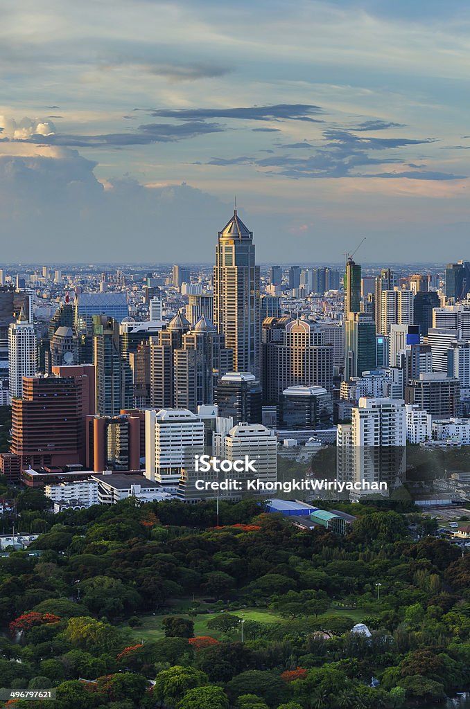 Bangkok skyline Bangkok skyline with huge public park Asia Stock Photo