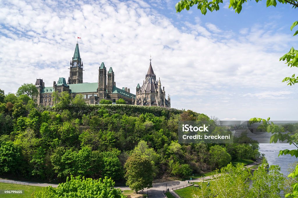 parliament hill e do rio - Foto de stock de Arquitetura royalty-free