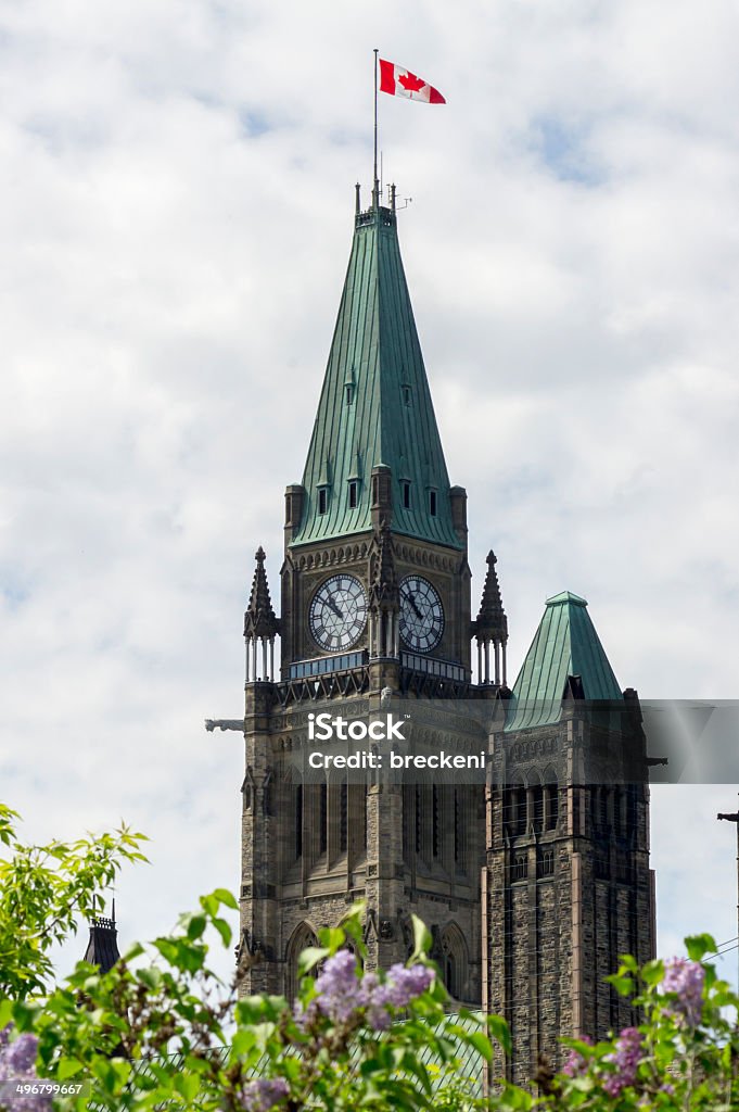 Tour de la paix-portrait - Photo de Parliament Hill - Ottawa libre de droits