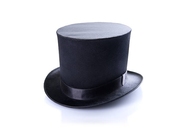 Black classic top hat stock photo