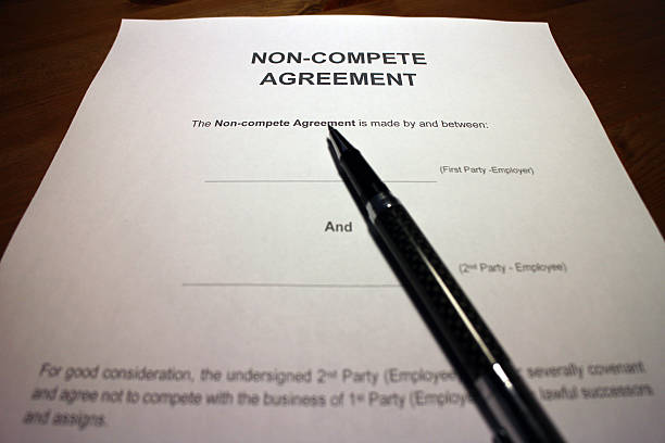 Non-compete Agreement stock photo