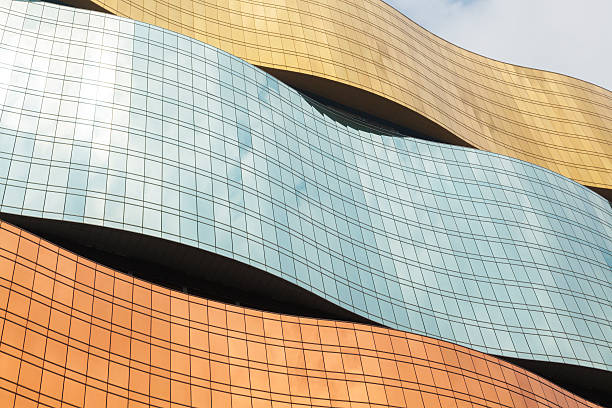 istock Curved windows of a modern building 496800811
