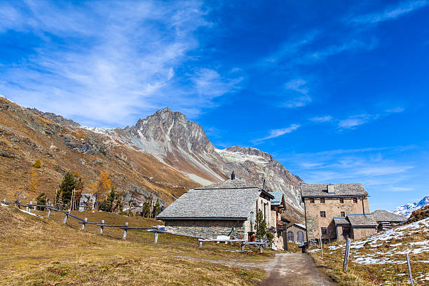 istock Village of Grevasalvas under Piz Lagrev 496801306