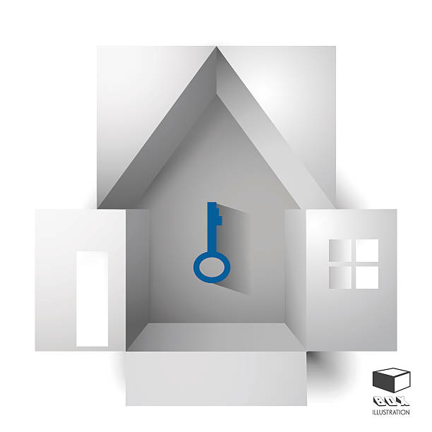 istock Paper box of an apartment house 496802820
