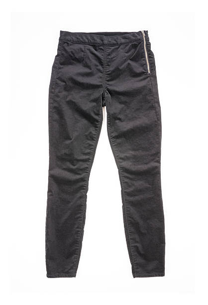 istock Grey Velvet Pants Isolated on White 496803130