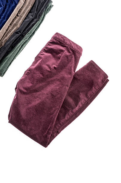 istock Velvet Pants of Assorted Colors Isolated on White 496803408