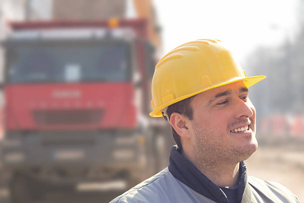 istock Real and ordinary construction worker on his job. 496803572