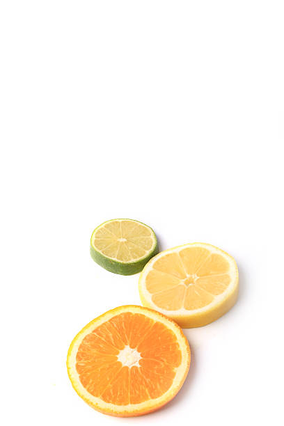 istock citrus orange lemon lime cut circles isolated on white background 496803706